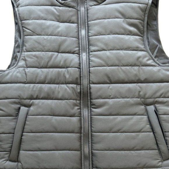 Eight Bells Puffer Vest Men's XL Gray Softshell Sleeveless Full Zip Jacket NEW - Picture 6 of 6